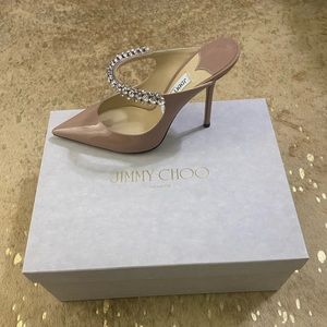 Gently used Jimmy Choo mules with embellished strap
